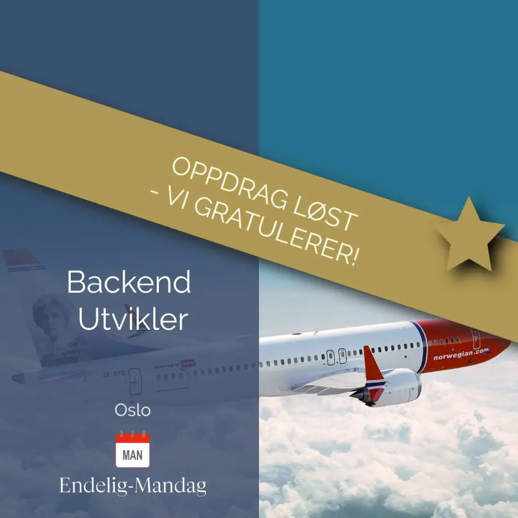 Norwegian Air Shuttle ASA og Endelig-Mandag It rekruttering