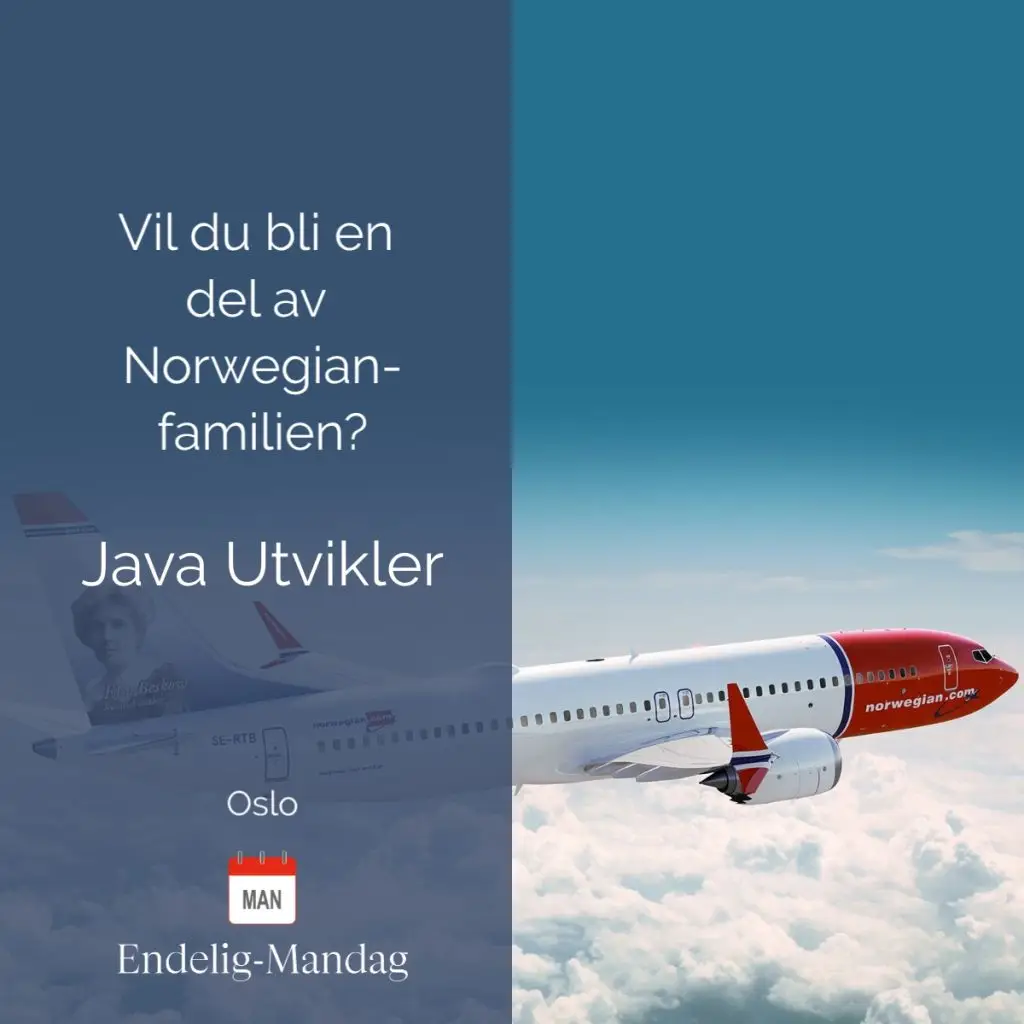 IT rekruttering Java Utvikler Norwegian