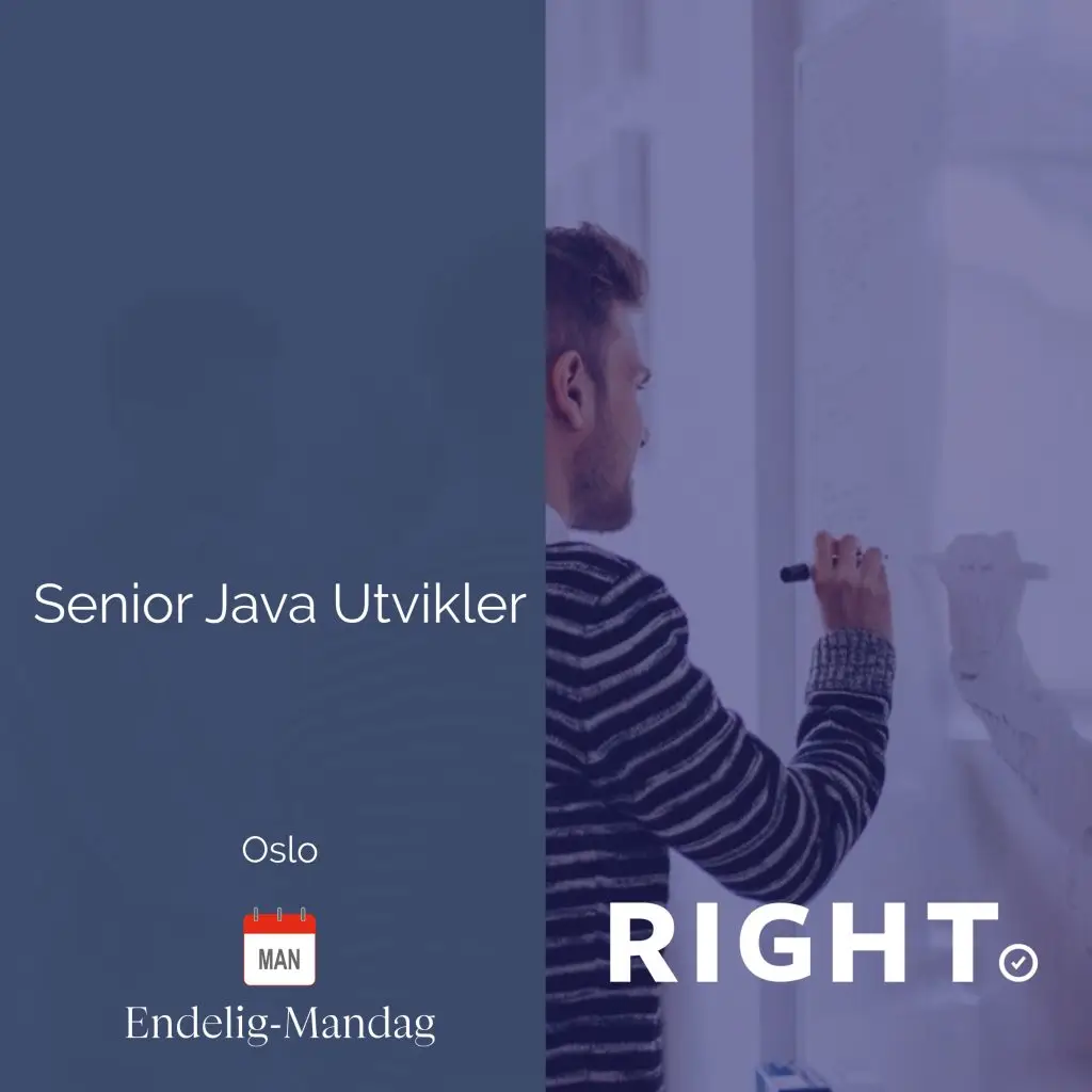 senior Java utvikler Endelig-Mandag